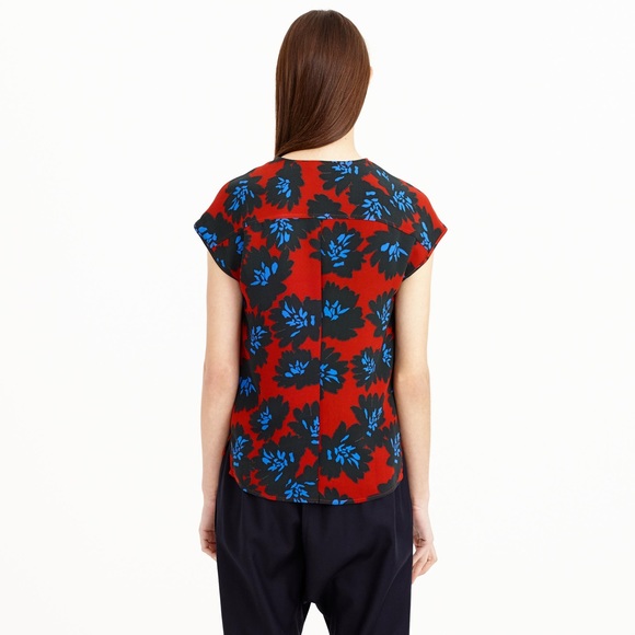 *J. Crew* Firework Floral Blouse - Picture 3 of 7